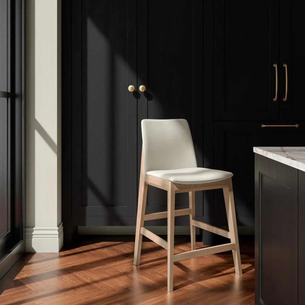 Deco Solid Oak Wood Counter Stool - LOOMLAN - Moe's Home - Counter Stools