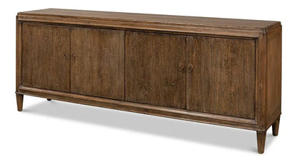 Deco Wall Wooden Brown Sideboard - LOOMLAN - Sarreid - Sideboards