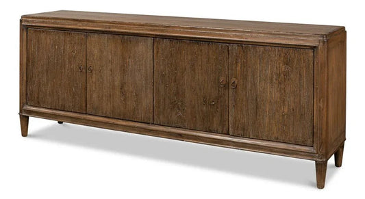 Deco Wall Wooden Brown Sideboard - LOOMLAN - Sarreid - Sideboards