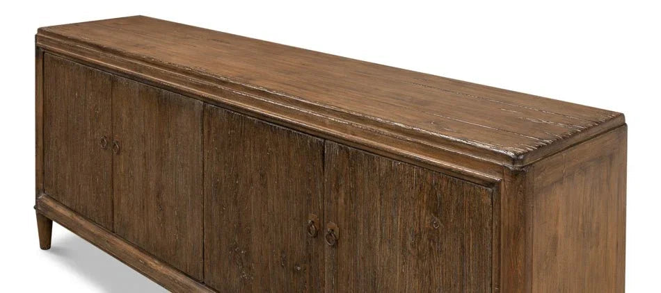 Deco Wall Wooden Brown Sideboard - LOOMLAN - Sarreid - Sideboards