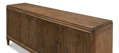 Deco Wall Wooden Brown Sideboard - LOOMLAN - Sarreid - Sideboards