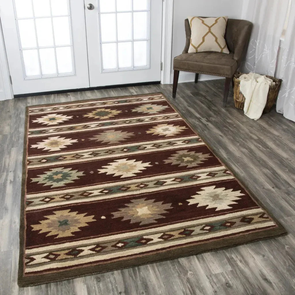 Deer Wool Red Hallway Kitchen Runner Rug - LOOMLAN - LOOMLAN - Area Rugs