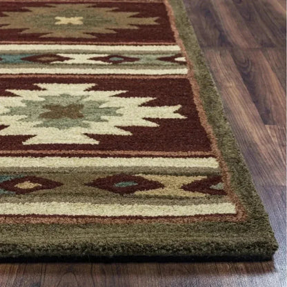 Deer Wool Red Hallway Kitchen Runner Rug - LOOMLAN - LOOMLAN - Area Rugs