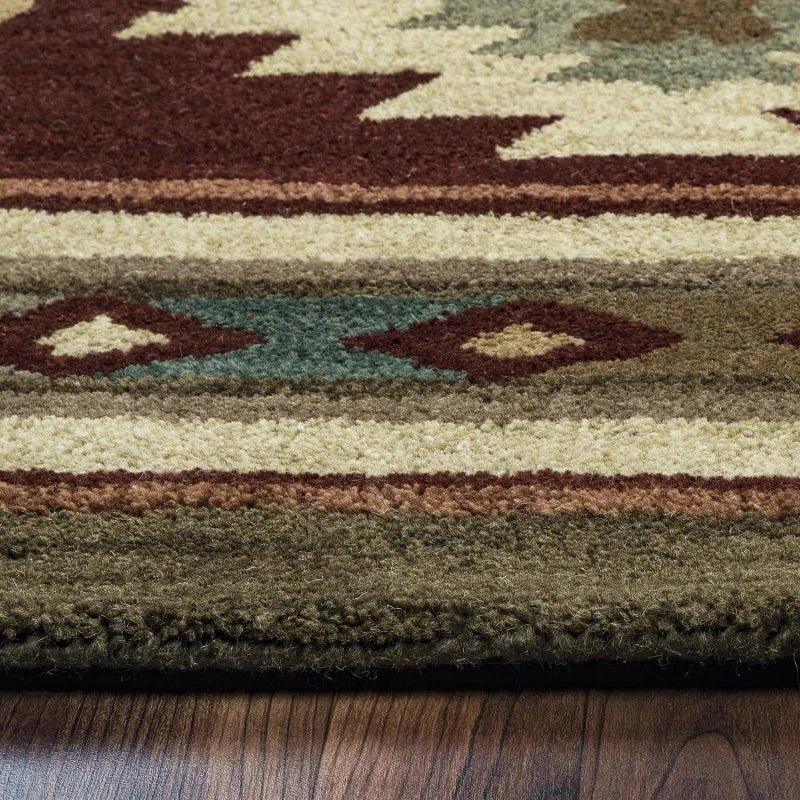 Deer Wool Red Hallway Kitchen Runner Rug - LOOMLAN - LOOMLAN - Area Rugs