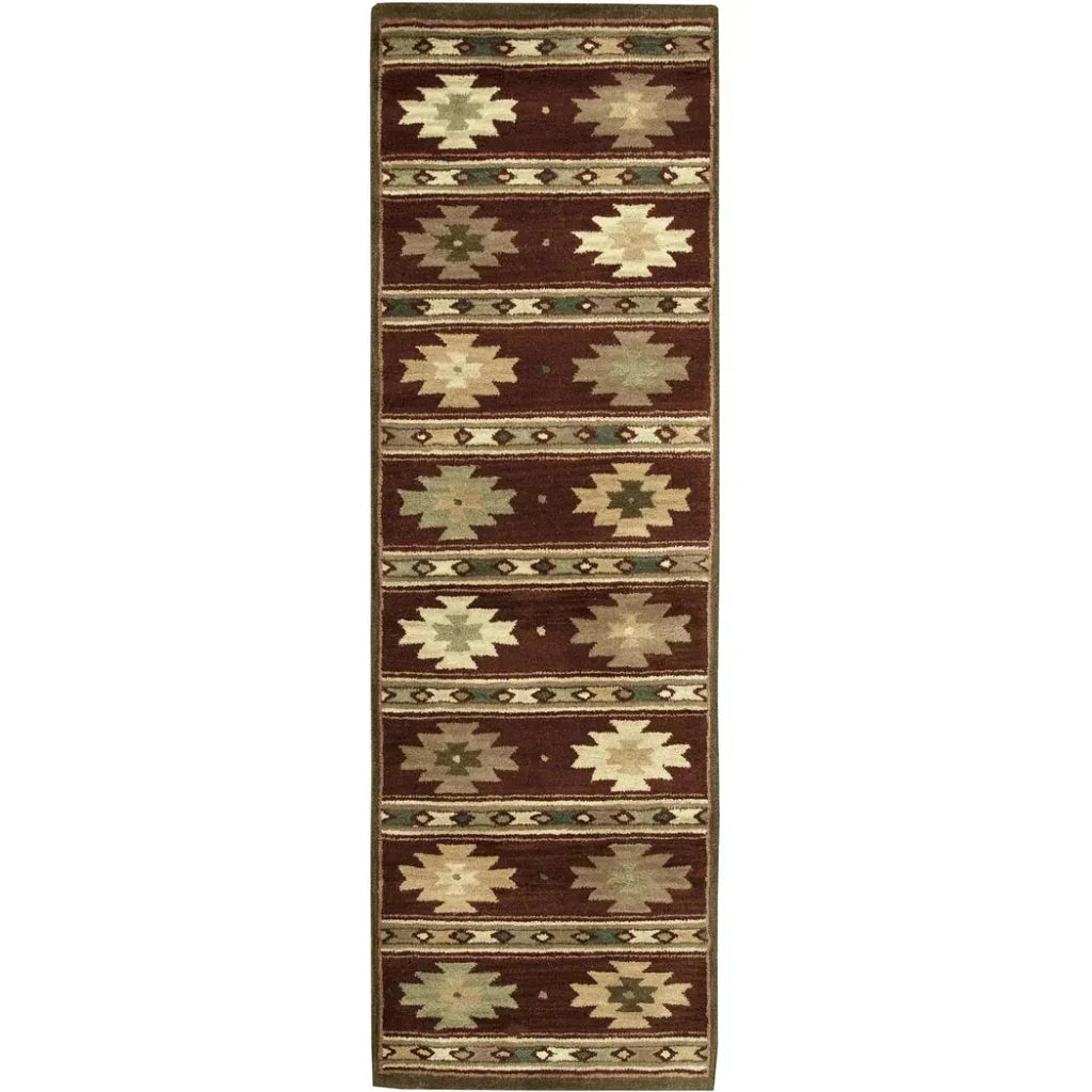 Deer Wool Red Hallway Kitchen Runner Rug - LOOMLAN - LOOMLAN - Area Rugs
