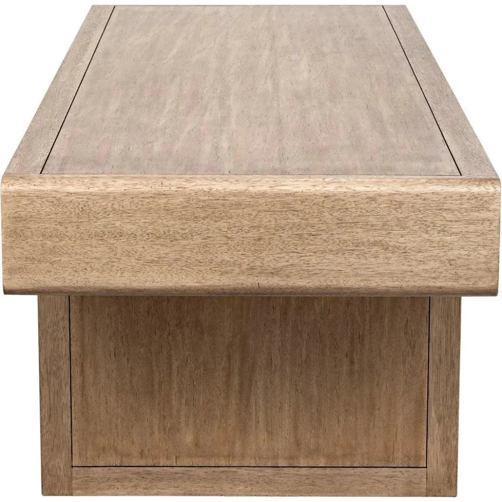 Degas Desk, Washed Walnut Wood Desk Drawers-Home Office Desks-Noir-LOOMLAN