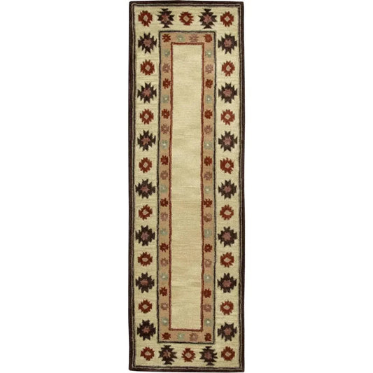 Deji Wool Beige Hallway Kitchen Runner Rug - LOOMLAN - LOOMLAN - Area Rugs