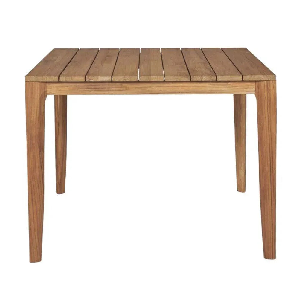 Del Ray 39-inch Square Outdoor Dining Table-Outdoor Dining Tables-HiTeak-LOOMLAN