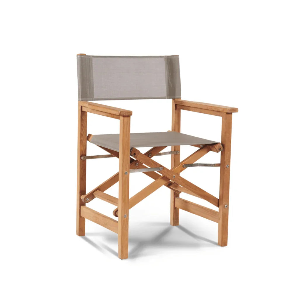 Del Ray Teak Patio Square Dining Set 5PC-Outdoor Dining Sets-HiTeak-LOOMLAN