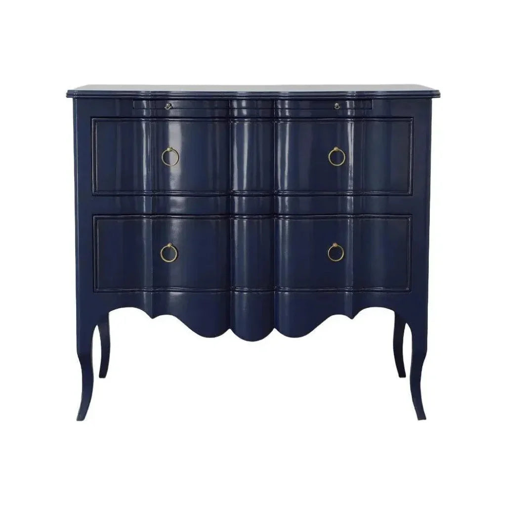 Delamar Wood Blue Chest - LOOMLAN - Furniture Classics - Chests