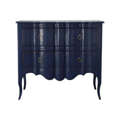 Delamar Wood Blue Chest - LOOMLAN - Furniture Classics - Chests