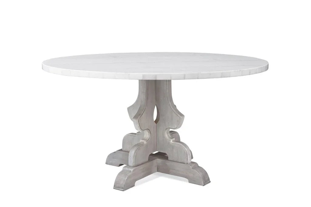 Delaney Marble Top Round Dining Table-Dining Tables-Bassett Mirror-LOOMLAN