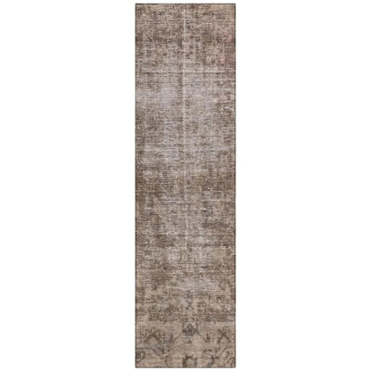 Delaura Brown Washable Indoor - Outdoor Rug - LOOMLAN - LOOMLAN Rugs - Outdoor Rugs