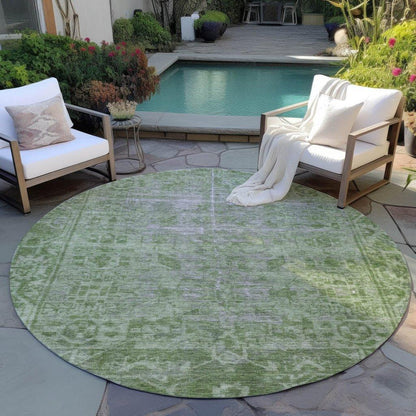 Delaura Fern Washable Indoor - Outdoor Rug - LOOMLAN - LOOMLAN Rugs - Outdoor Rugs