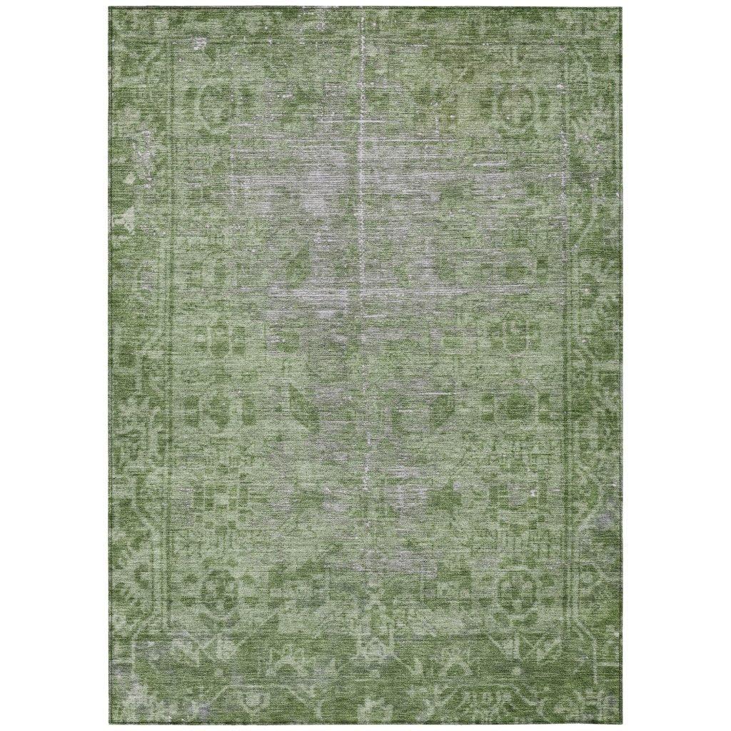 Delaura Fern Washable Indoor - Outdoor Rug - LOOMLAN - LOOMLAN Rugs - Outdoor Rugs
