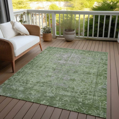 Delaura Fern Washable Indoor - Outdoor Rug - LOOMLAN - LOOMLAN Rugs - Outdoor Rugs
