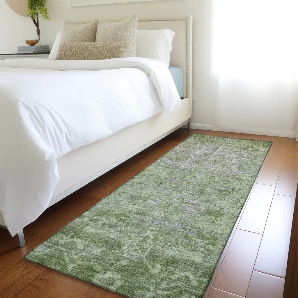 Delaura Fern Washable Indoor - Outdoor Rug - LOOMLAN - LOOMLAN Rugs - Outdoor Rugs