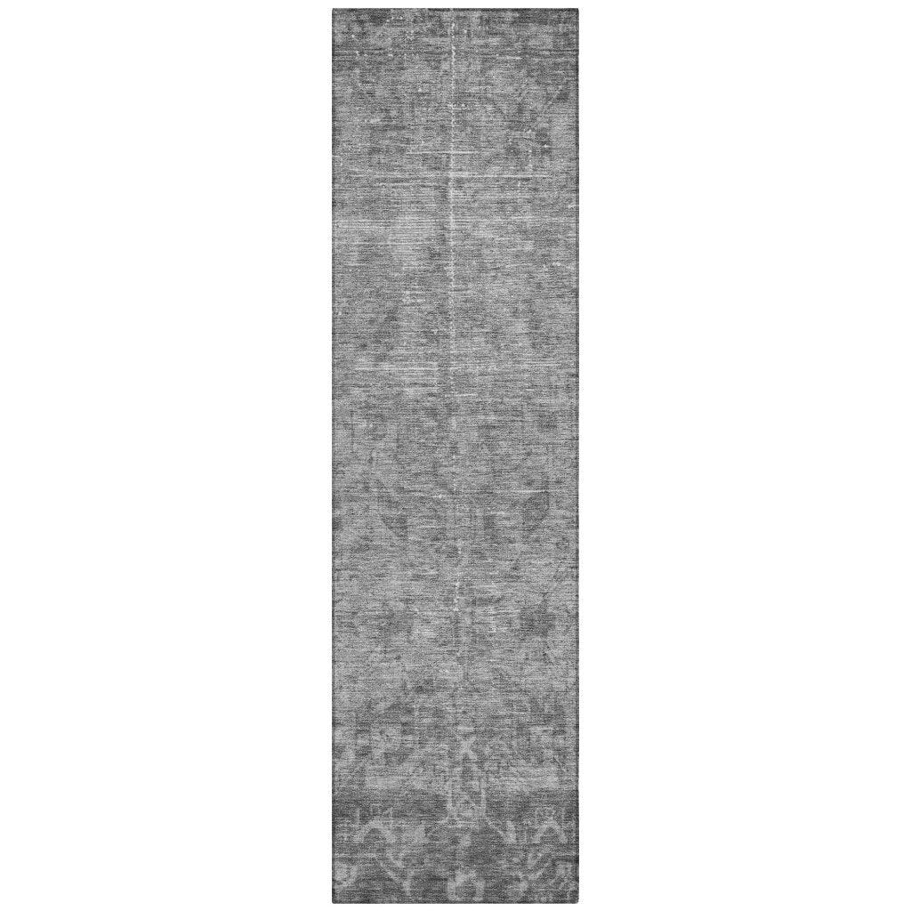 Delaura Gray Washable Indoor - Outdoor Rug - LOOMLAN - LOOMLAN Rugs - Outdoor Rugs