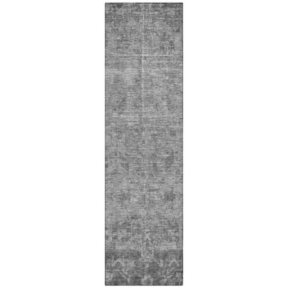 Delaura Gray Washable Indoor - Outdoor Rug - LOOMLAN - LOOMLAN Rugs - Outdoor Rugs
