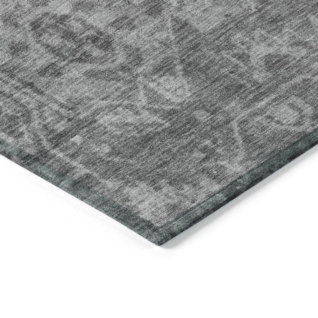 Delaura Gray Washable Indoor - Outdoor Rug - LOOMLAN - LOOMLAN Rugs - Outdoor Rugs