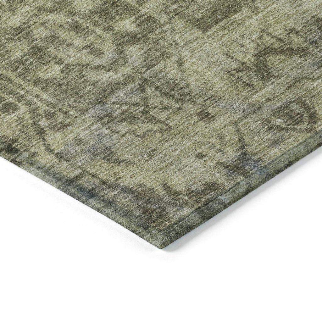 Delaura Green Washable Indoor - Outdoor Rug - LOOMLAN - LOOMLAN Rugs - Outdoor Rugs