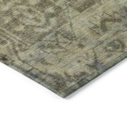 Delaura Green Washable Indoor - Outdoor Rug - LOOMLAN - LOOMLAN Rugs - Outdoor Rugs