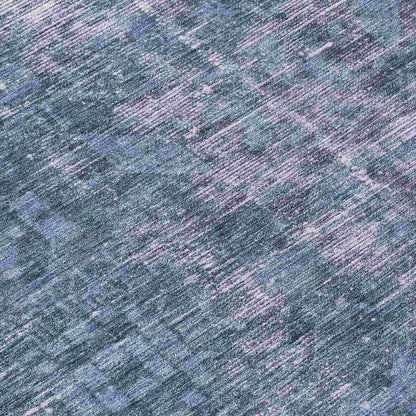 Delaura Navy Washable Indoor - Outdoor Rug - LOOMLAN - LOOMLAN Rugs - Outdoor Rugs