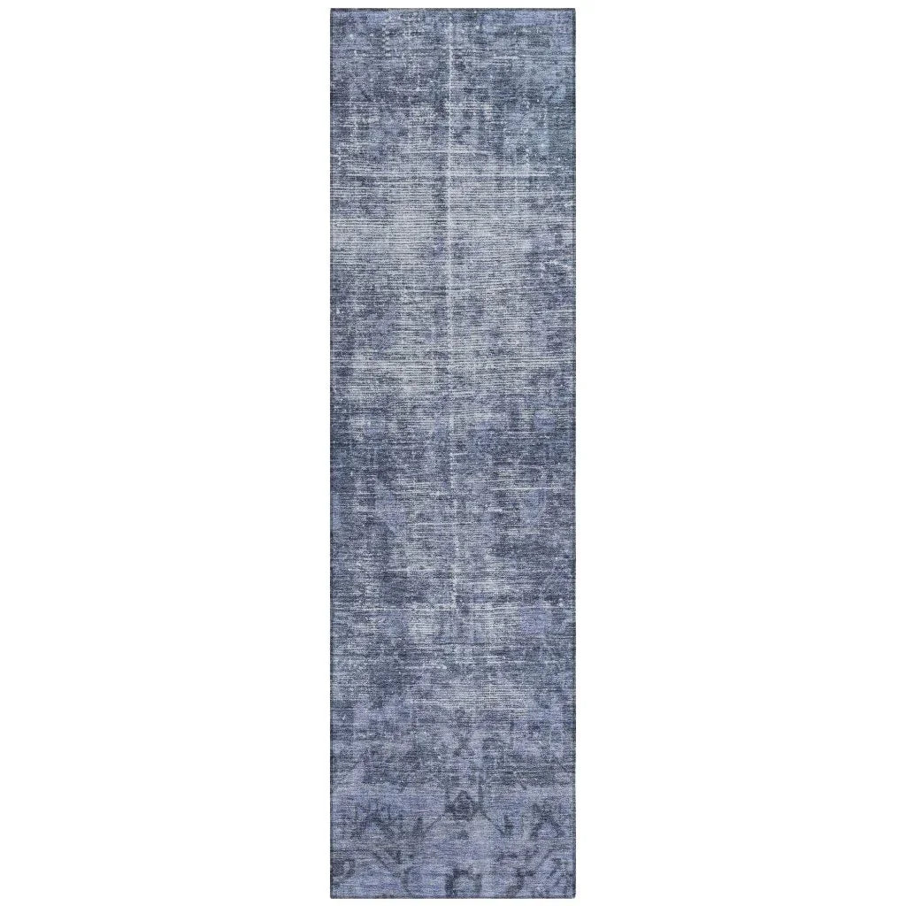 Delaura Navy Washable Indoor - Outdoor Rug - LOOMLAN - LOOMLAN Rugs - Outdoor Rugs
