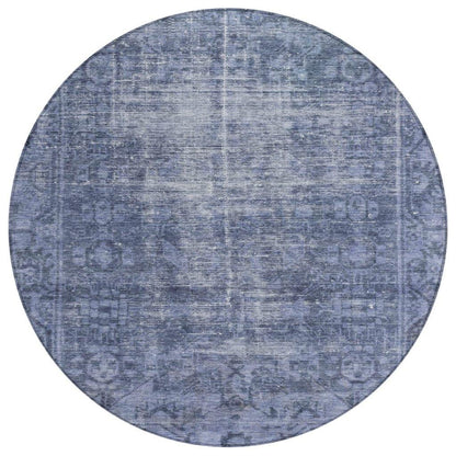 Delaura Navy Washable Indoor - Outdoor Rug - LOOMLAN - LOOMLAN Rugs - Outdoor Rugs