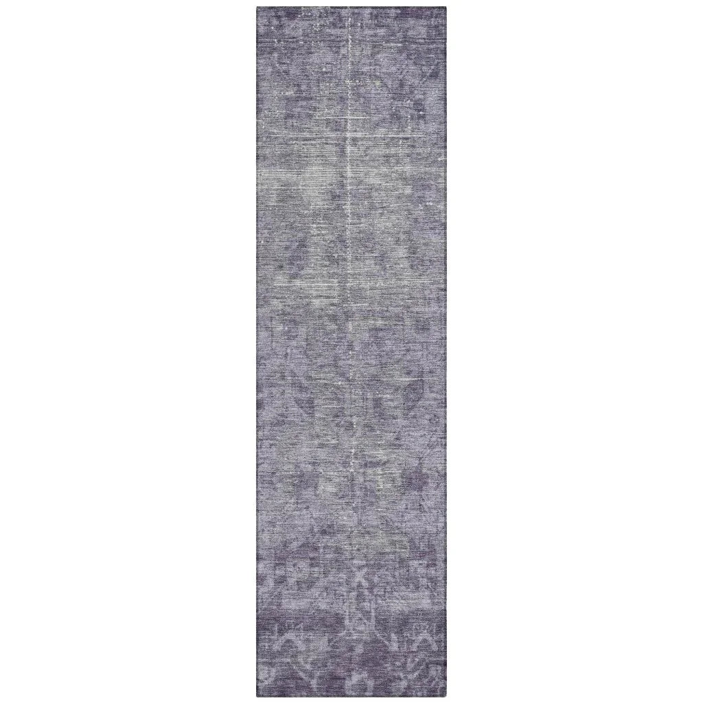 Delaura Purple Washable Indoor - Outdoor Rug - LOOMLAN - LOOMLAN Rugs - Outdoor Rugs