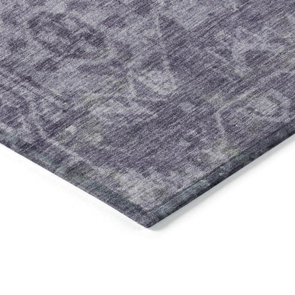 Delaura Purple Washable Indoor - Outdoor Rug - LOOMLAN - LOOMLAN Rugs - Outdoor Rugs