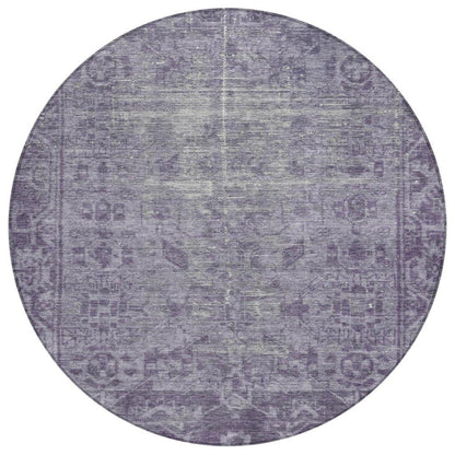 Delaura Purple Washable Indoor - Outdoor Rug - LOOMLAN - LOOMLAN Rugs - Outdoor Rugs