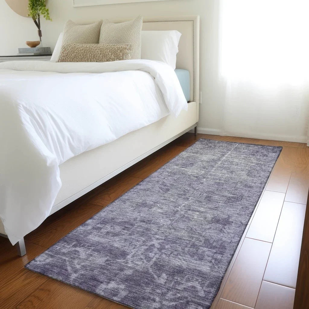 Delaura Purple Washable Indoor - Outdoor Rug - LOOMLAN - LOOMLAN Rugs - Outdoor Rugs