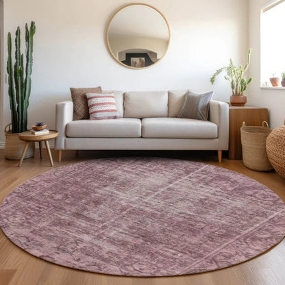 Delaura Red Washable Indoor - Outdoor Rug - LOOMLAN - LOOMLAN Rugs - Outdoor Rugs