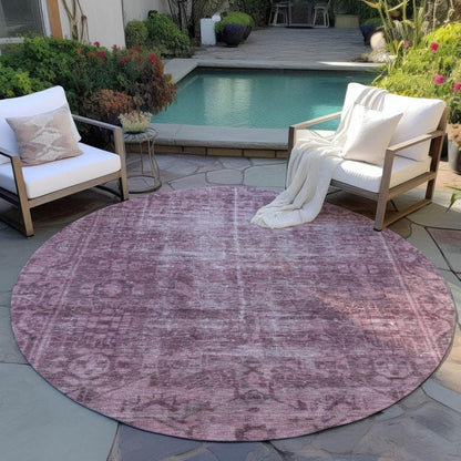 Delaura Red Washable Indoor - Outdoor Rug - LOOMLAN - LOOMLAN Rugs - Outdoor Rugs