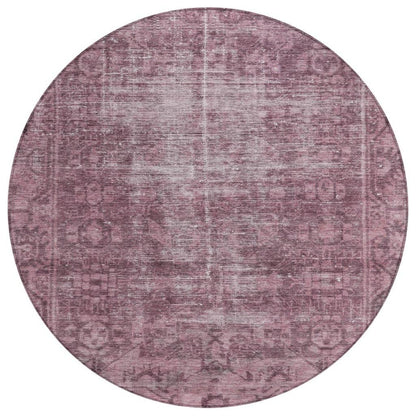 Delaura Red Washable Indoor - Outdoor Rug - LOOMLAN - LOOMLAN Rugs - Outdoor Rugs