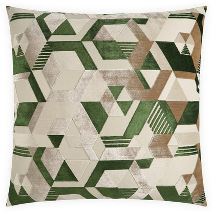 Delaware Green Throw Pillow