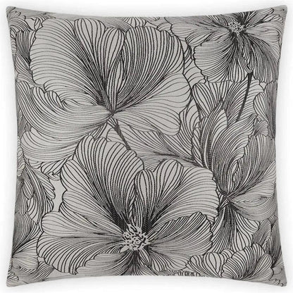 Delhi Smoke Grey Throw Pillow With Insert - LOOMLAN - D.V. Kap - Throw Pillows
