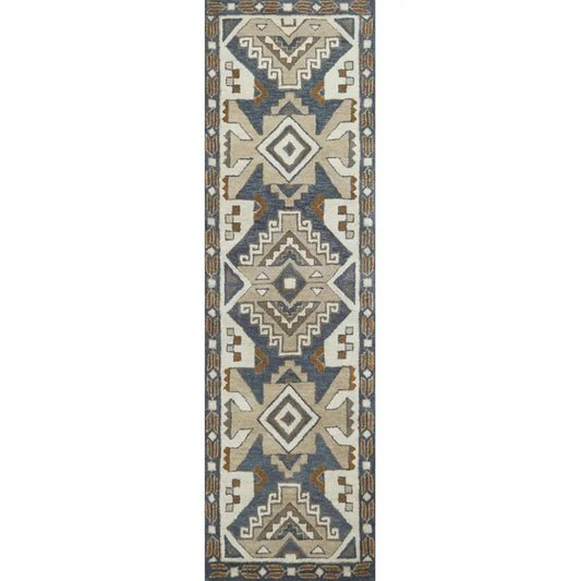 Deli Wool Gray Hallway Kitchen Runner Rug - LOOMLAN - LOOMLAN - Area Rugs