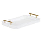 Delilah Generous White Tray - LOOMLAN - Trays