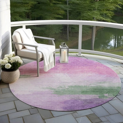Delisah Purple Washable Indoor - Outdoor Rug - LOOMLAN - LOOMLAN Rugs - Outdoor Rugs