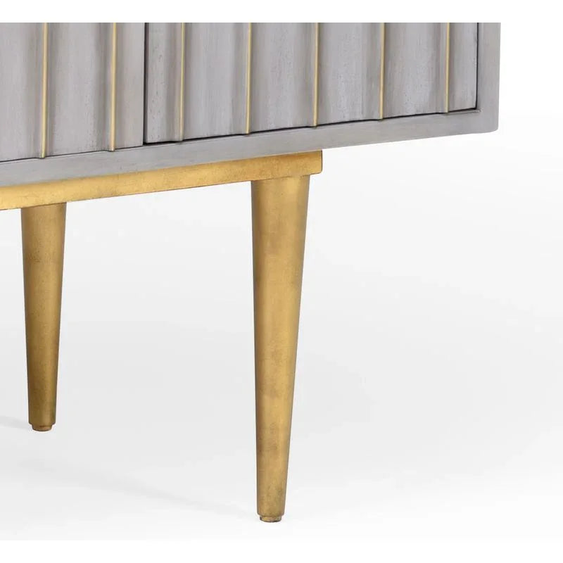 Delphine Wooden Grey Cabinet - LOOMLAN - Wildwood - Accent Cabinets