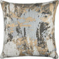 Delta Metallic Grey & Brown Couch Pillow Down Fill - LOOMLAN - LOOMLAN - Throw Pillows