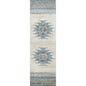 Deme Wool Blue Hallway Kitchen Runner Rug - LOOMLAN - LOOMLAN - Area Rugs