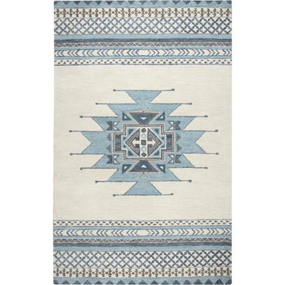 Deme Wool Blue Hallway Kitchen Runner Rug - LOOMLAN - LOOMLAN - Area Rugs