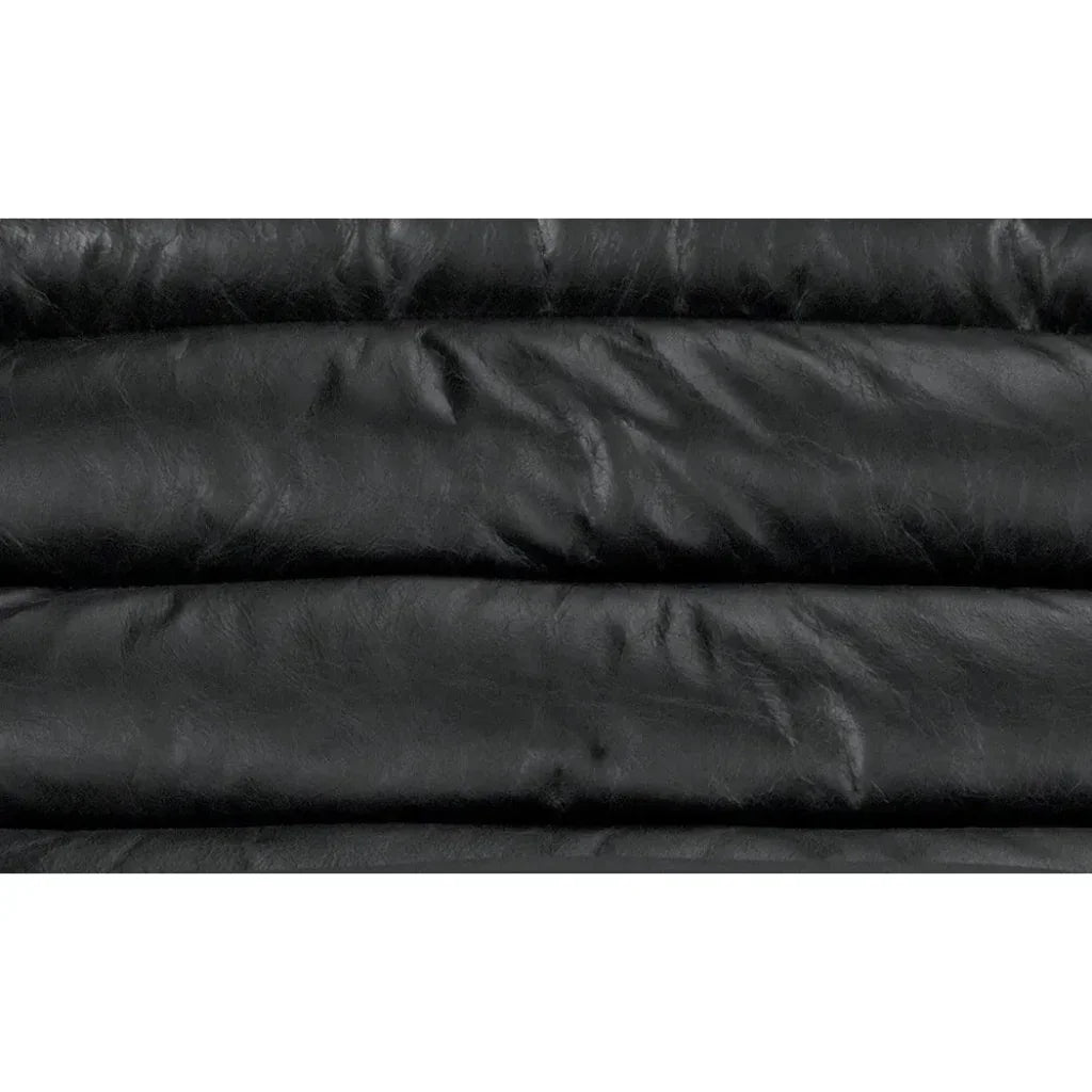 Demeter Chair, Metal and Leather - LOOMLAN - Noir - Accent Chairs