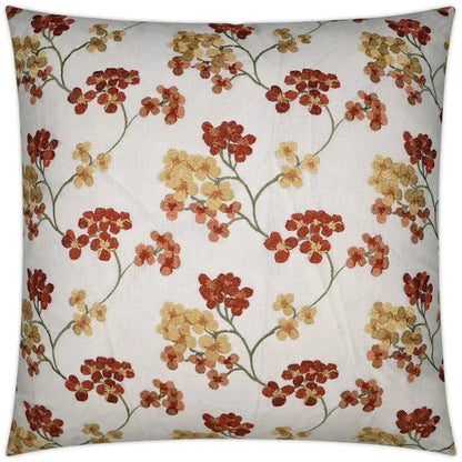 Demi Sunset Floral Orange Yellow Large Throw Pillow - LOOMLAN - D.V. Kap - Throw Pillows