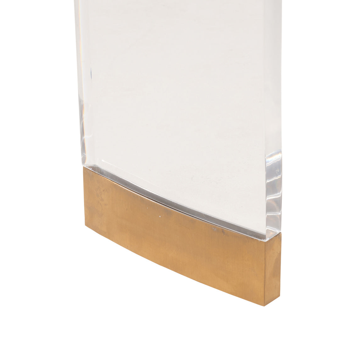 Demilune Marble Top Console Table