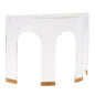 Demilune Marble Top Console Table