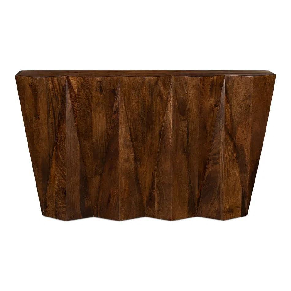 Denali Console Table Solid Wood Natural - LOOMLAN - Sarreid - Console Tables